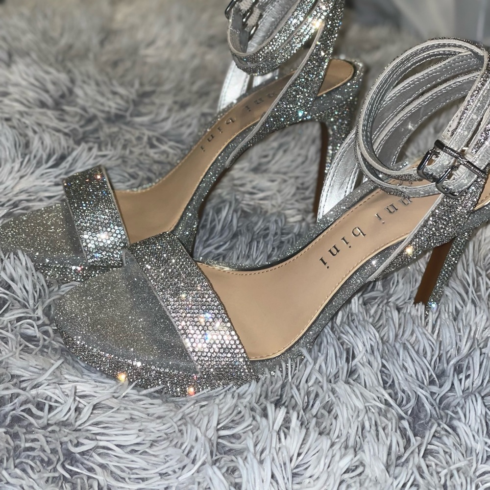 Sparkly high heels.